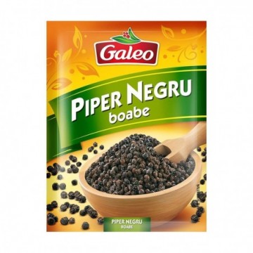 Piper negru boabe, 45 g, Galeo