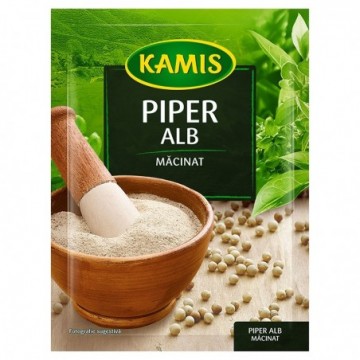 Piper alb măcinat, 20 g, Kamis