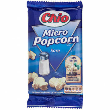 Popcorn cu sare, 80 g, Chio...